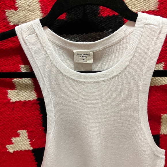 Abercrombie 2 racerback black & white fine gauge knit bodysuits size medium. NWT - Picture 5 of 12